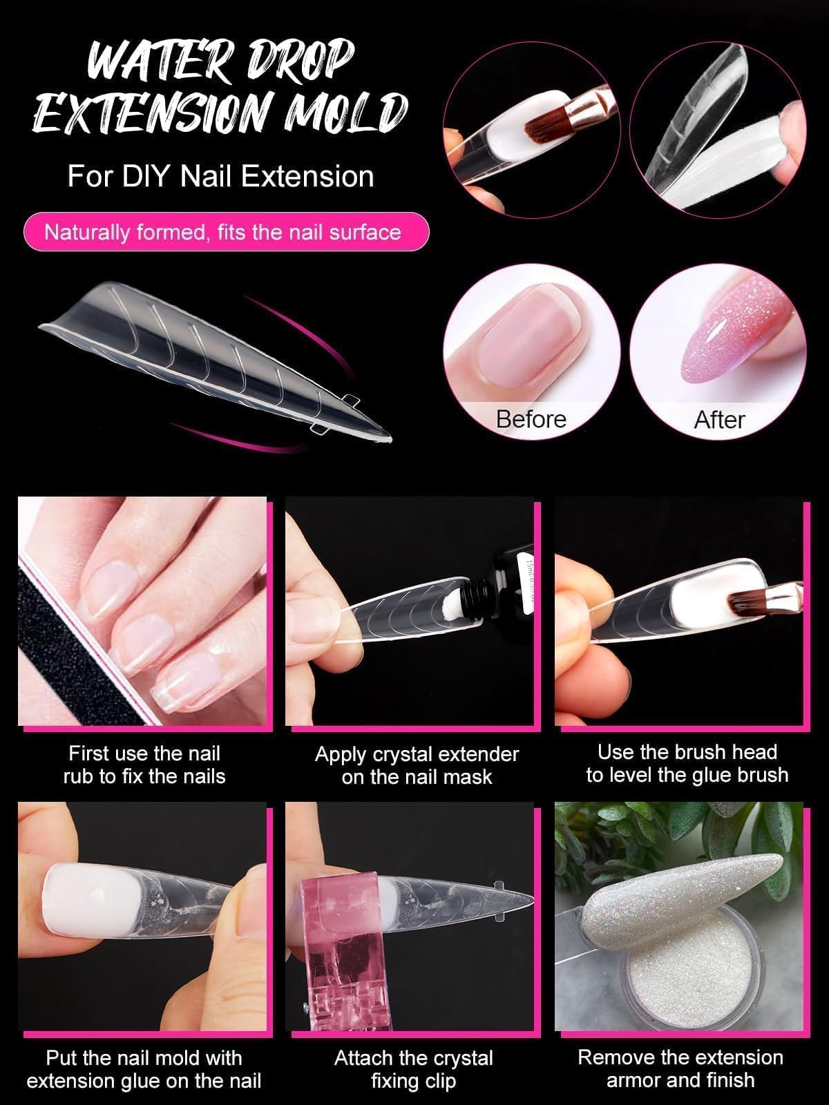 Ebanku nail art kit packaging and contents view