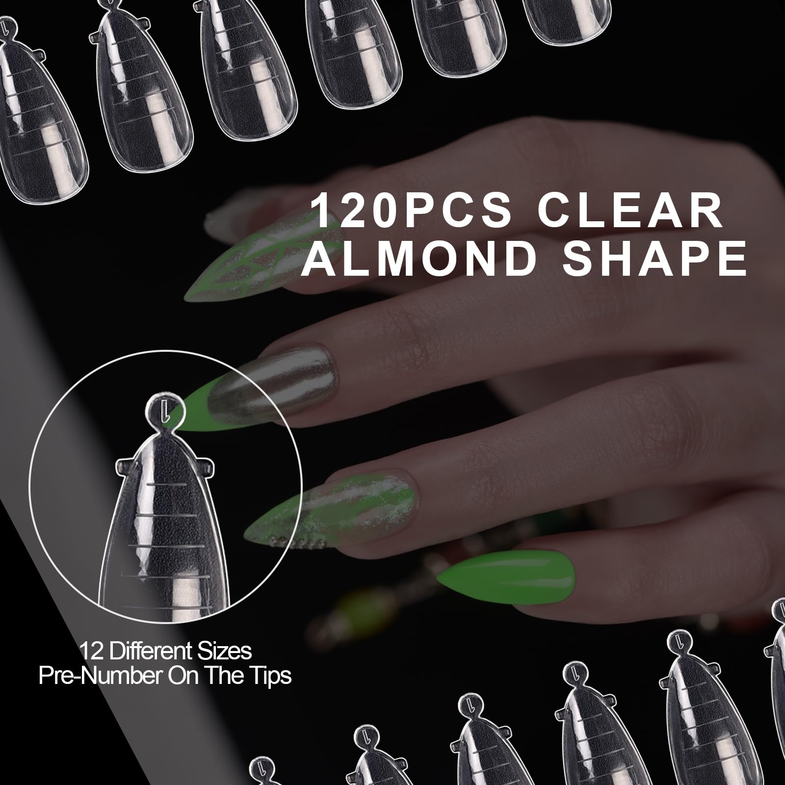 Assorted sizes of Kads dual nail forms for polygel