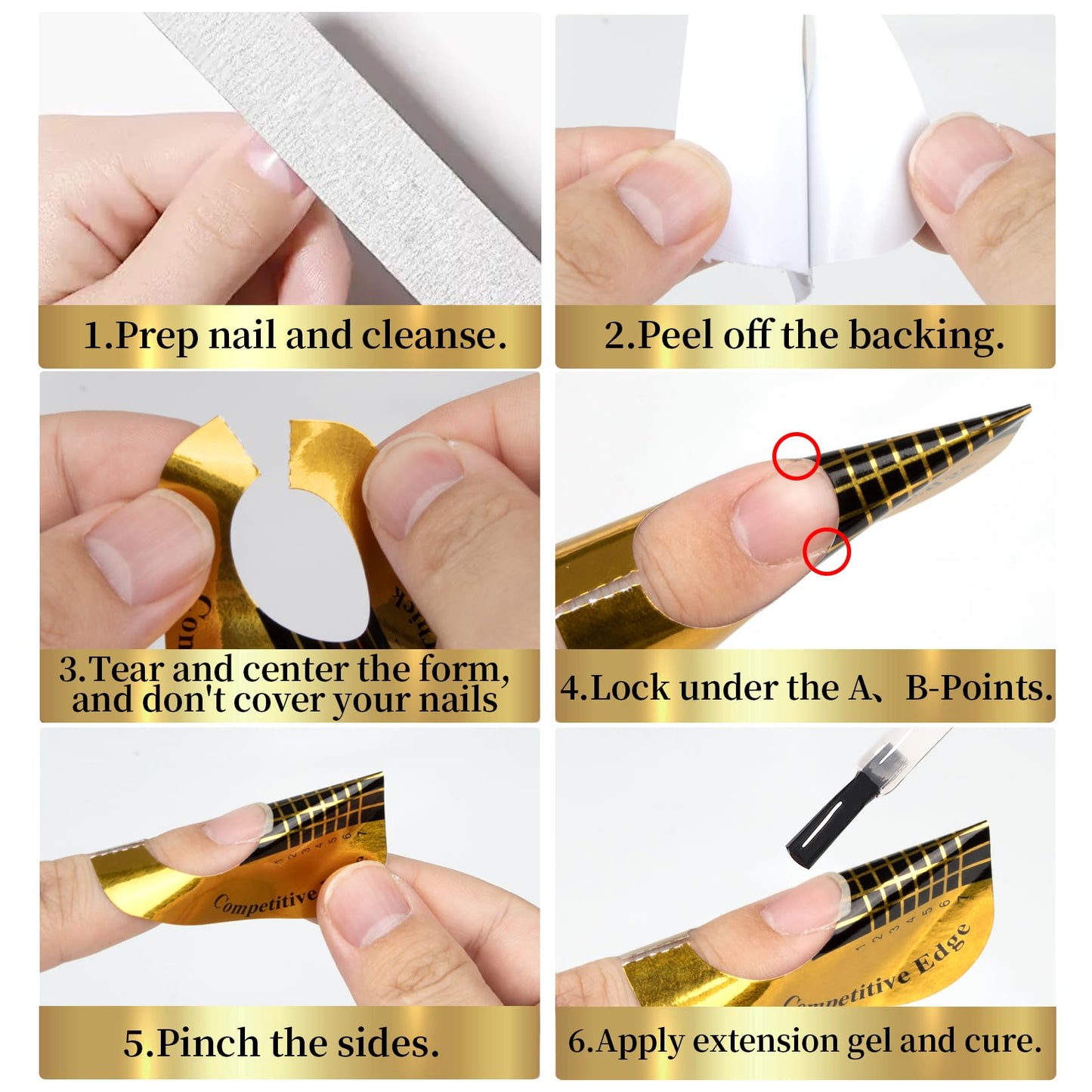 Professional nail technician using Raqeho sculpting forms