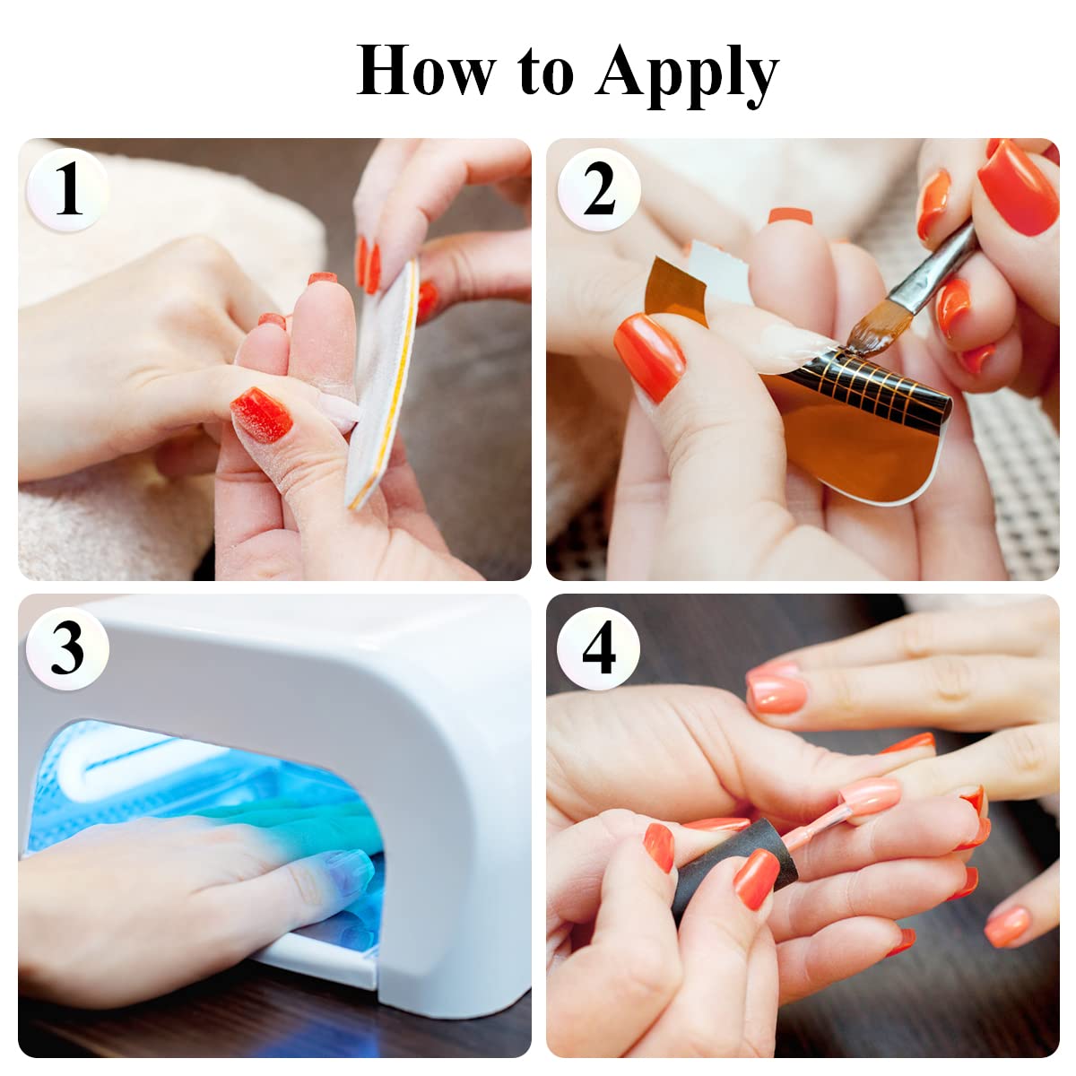 Durable thick paper material of Subay nail extension guide