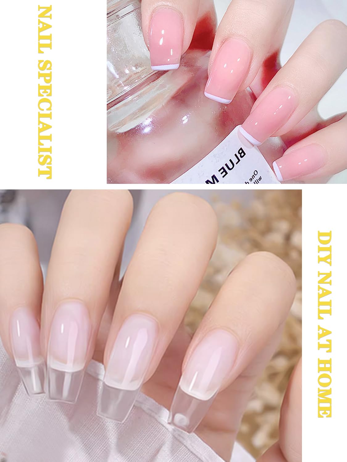 Professional nail sculpting tool kit featuring 200 pieces of nail extension stickers
