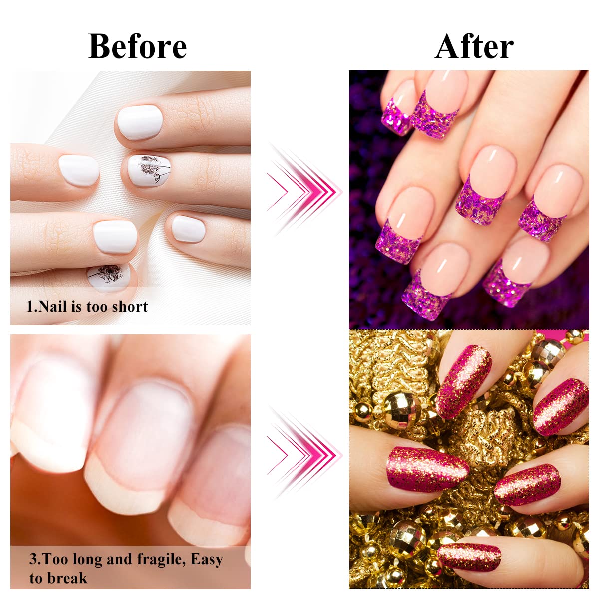 Grid markings on Subay acrylic nail former stickers