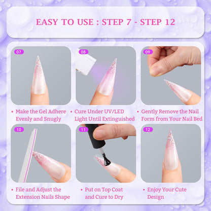 Complete Outopen 150 piece nail extension mold set