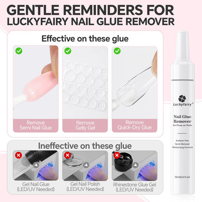 Using cuticle pusher with nail glue remover