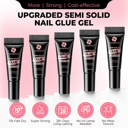 Curvlife fast drying nail glue mini tubes packaging
