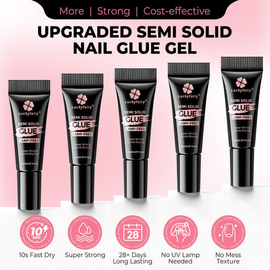 Curvlife fast drying nail glue mini tubes packaging