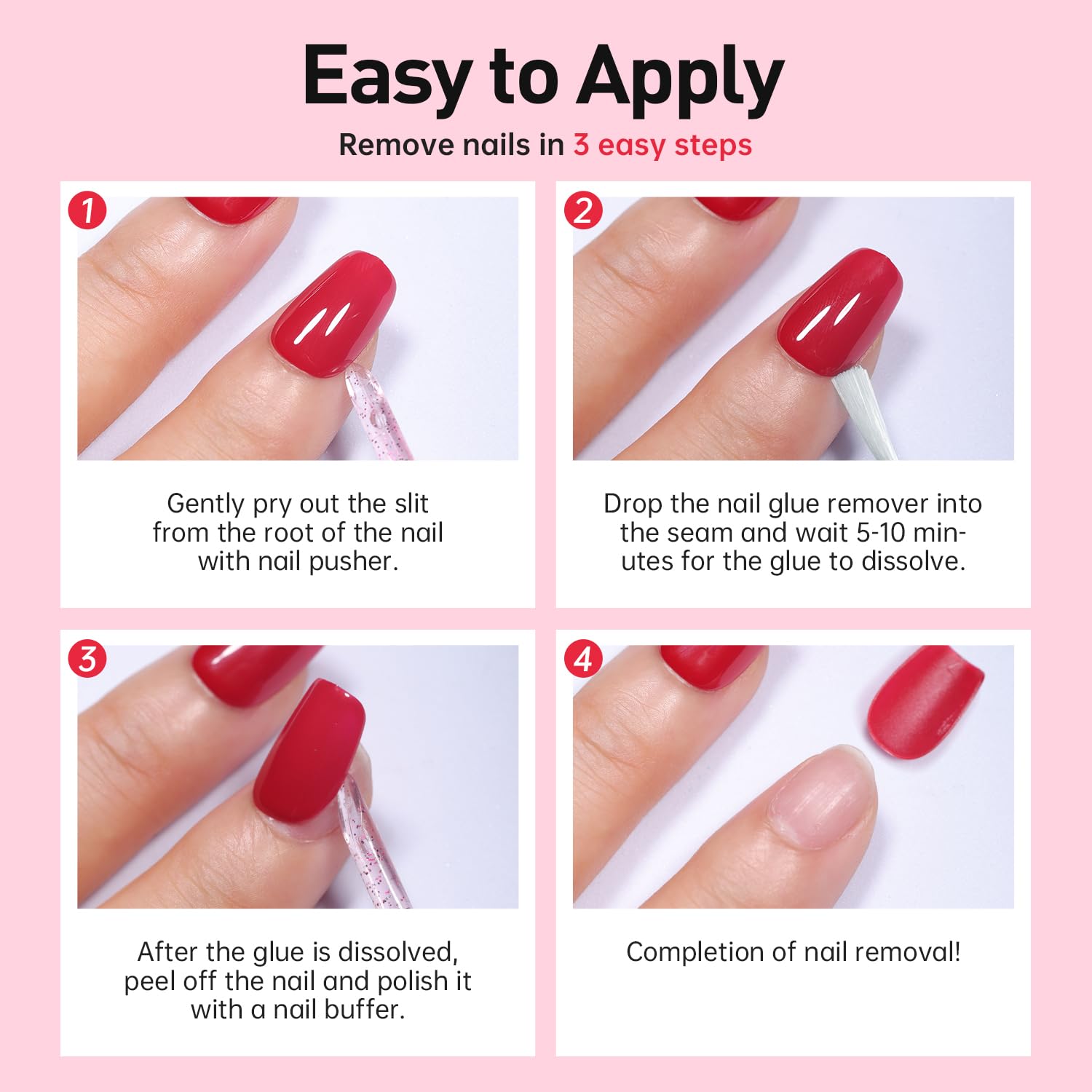 Authentic USA imported Curvlife nail care products for press-on removal