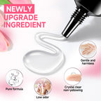 Una Gella semi solid nail glue jelly texture display