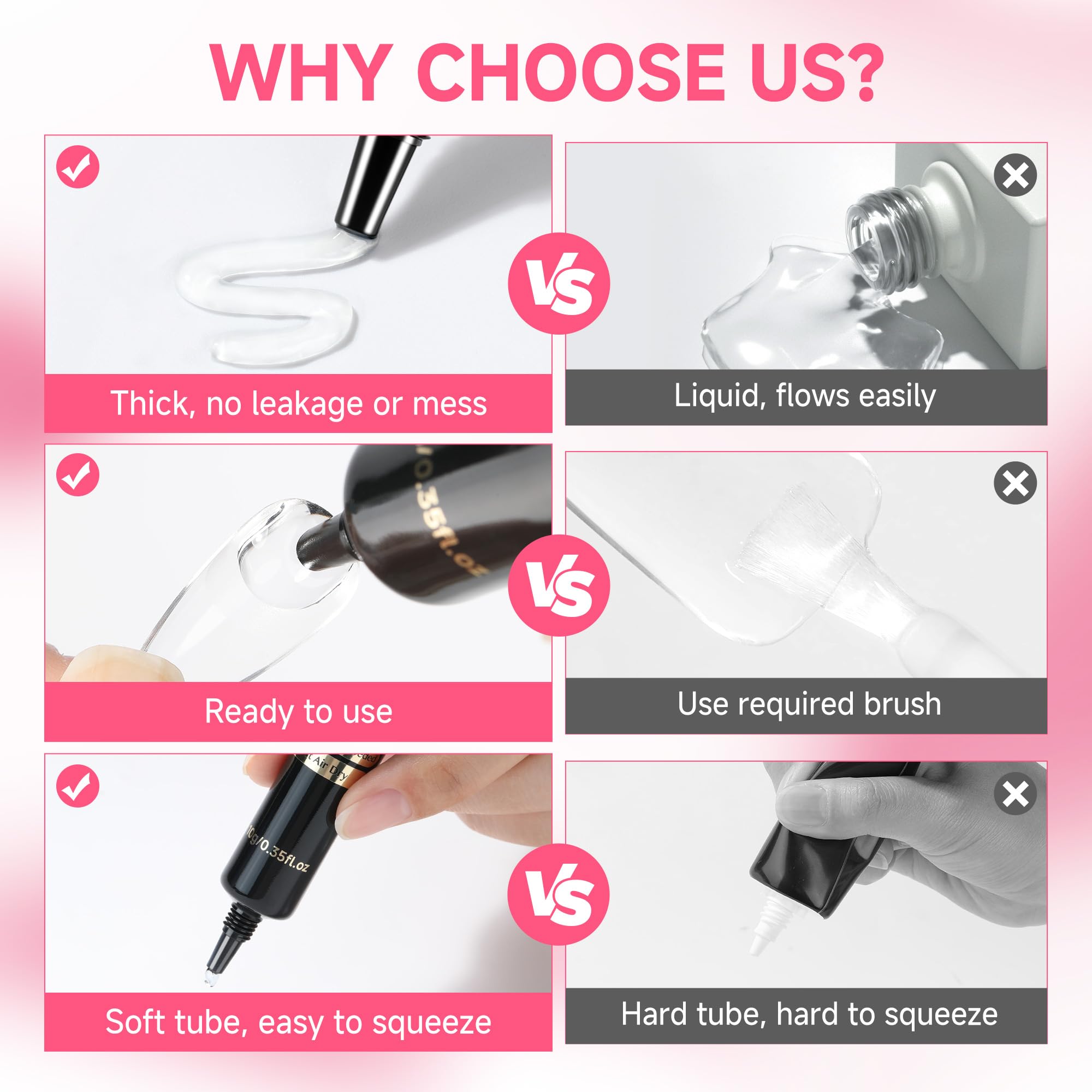 Professional press-on nail application with Una Gella glue