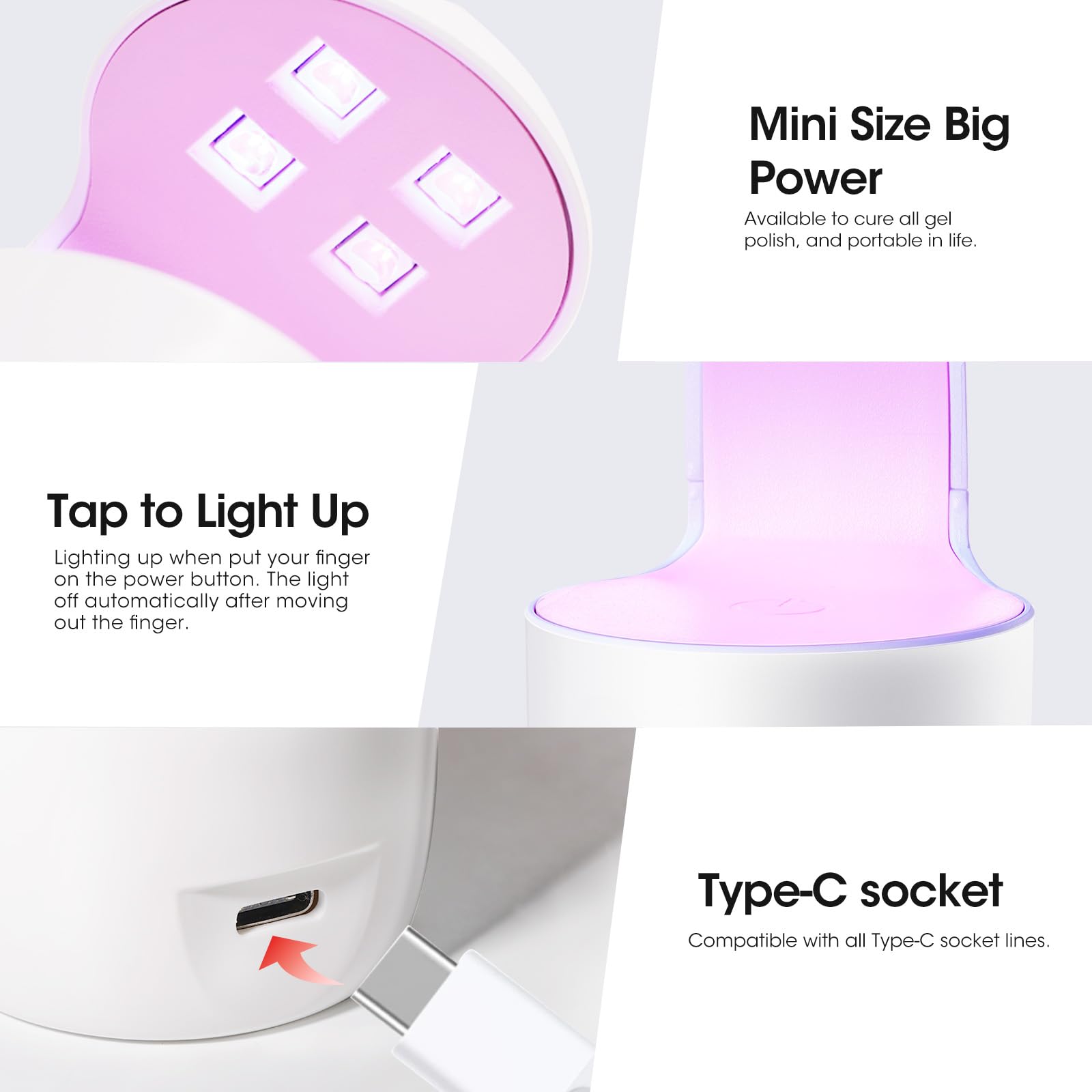 Compact Gellen solid glue gel starter kit for travel