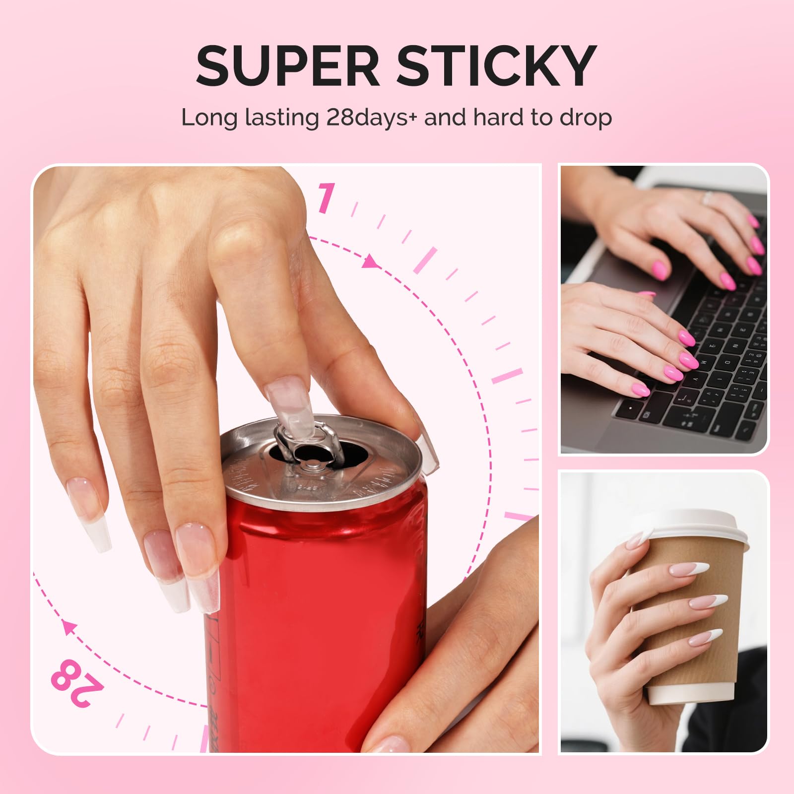 Using MelodySusie nail gel for false tip application