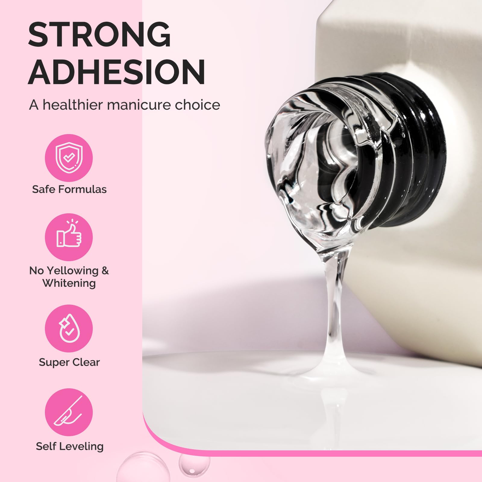 Applying rhinestones with MelodySusie 5 in 1 nail gel