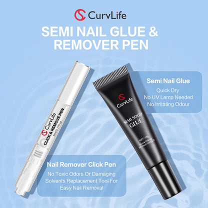 Close up of Curvlife Click and Remove pen design