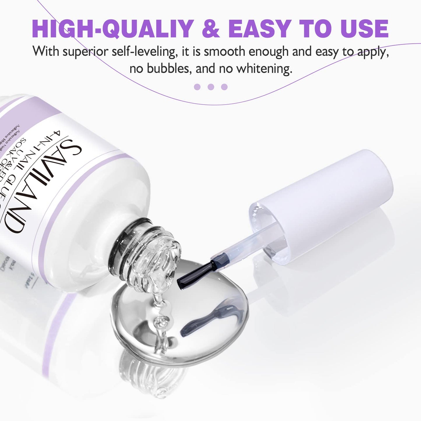 Close up of Saviland gel adhesive for press on nails