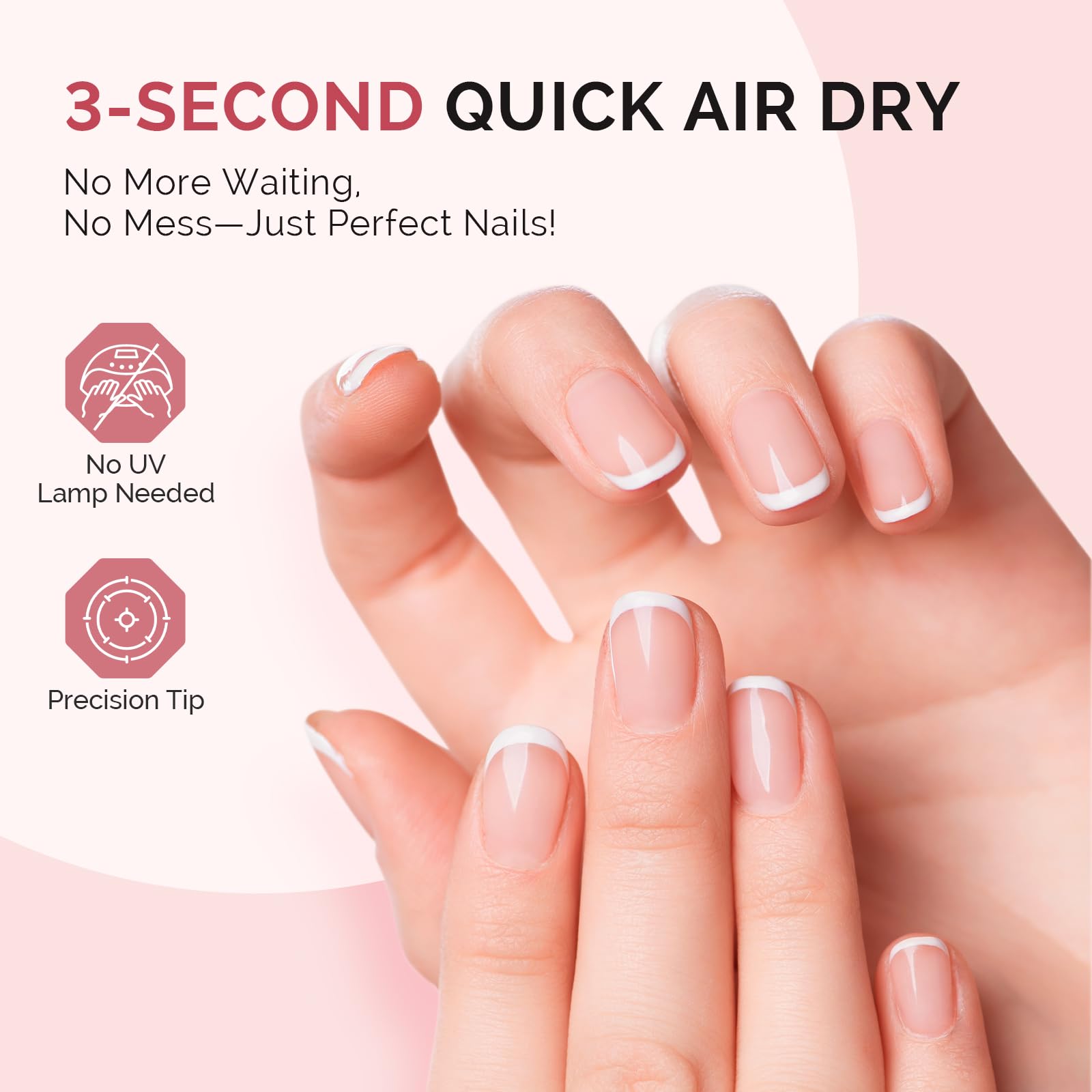Close up of MelodySusie nail glue for press-on nails