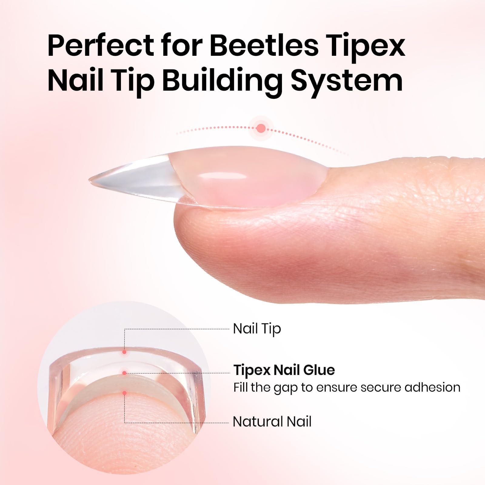 Beetles Tipex solid nail glue gel packaging