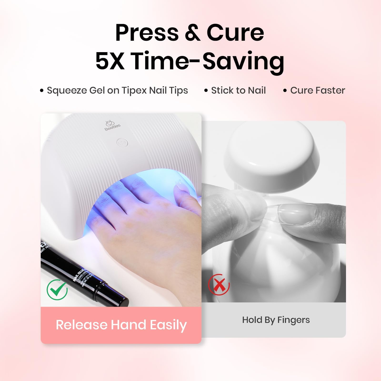 Professional Beetles gel adhesive for nail tips