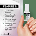 IBD 5 Second Brush On Nail Glue side label details