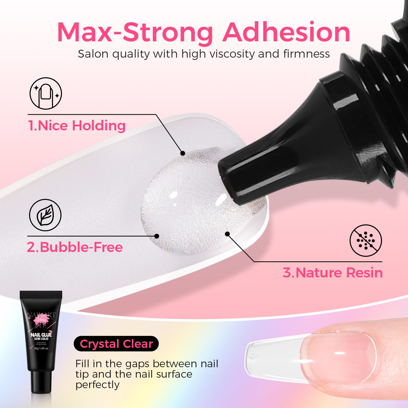 Gellaktik nail glue gel packaging imported beauty product