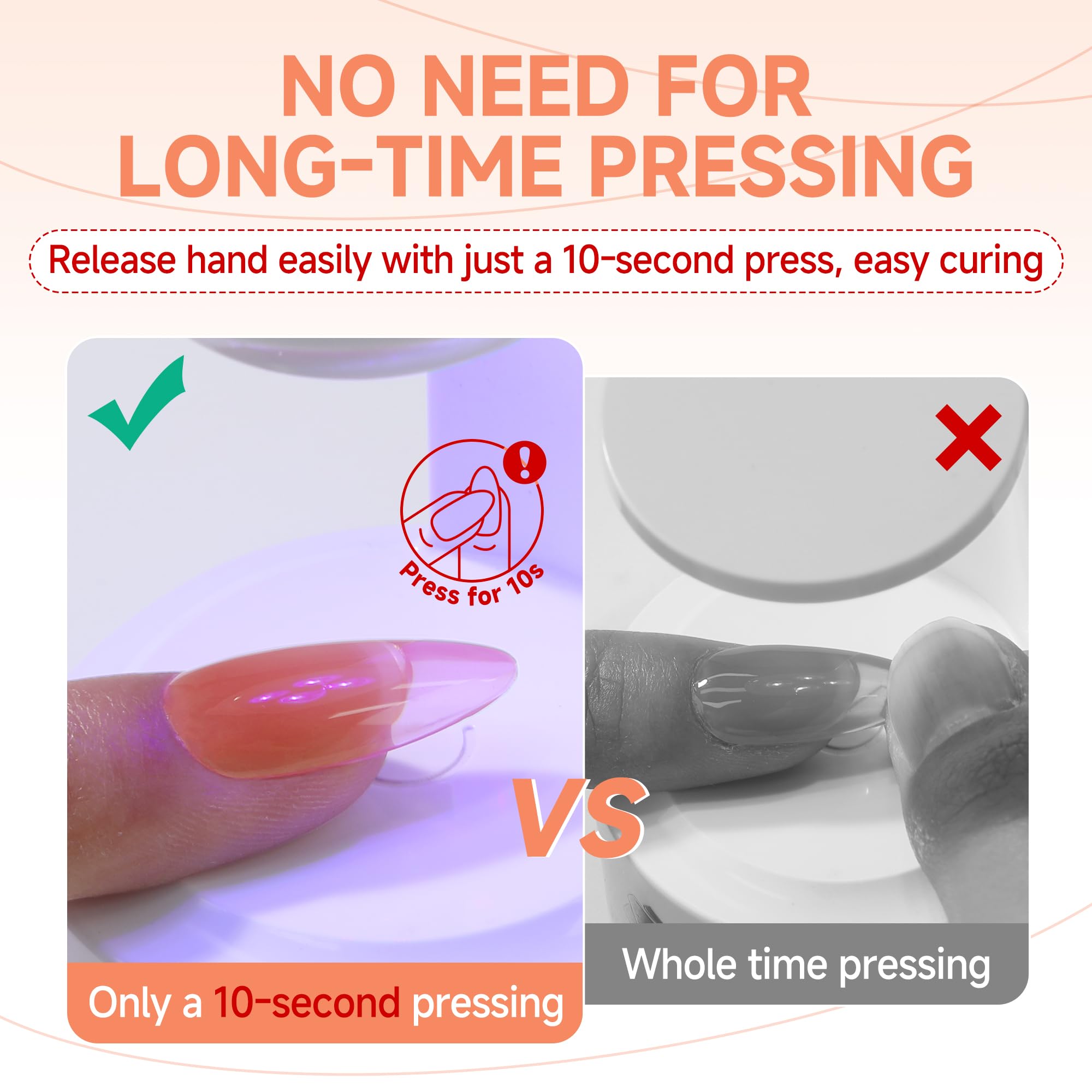 Close up of Una Gella solid gel nail adhesive texture