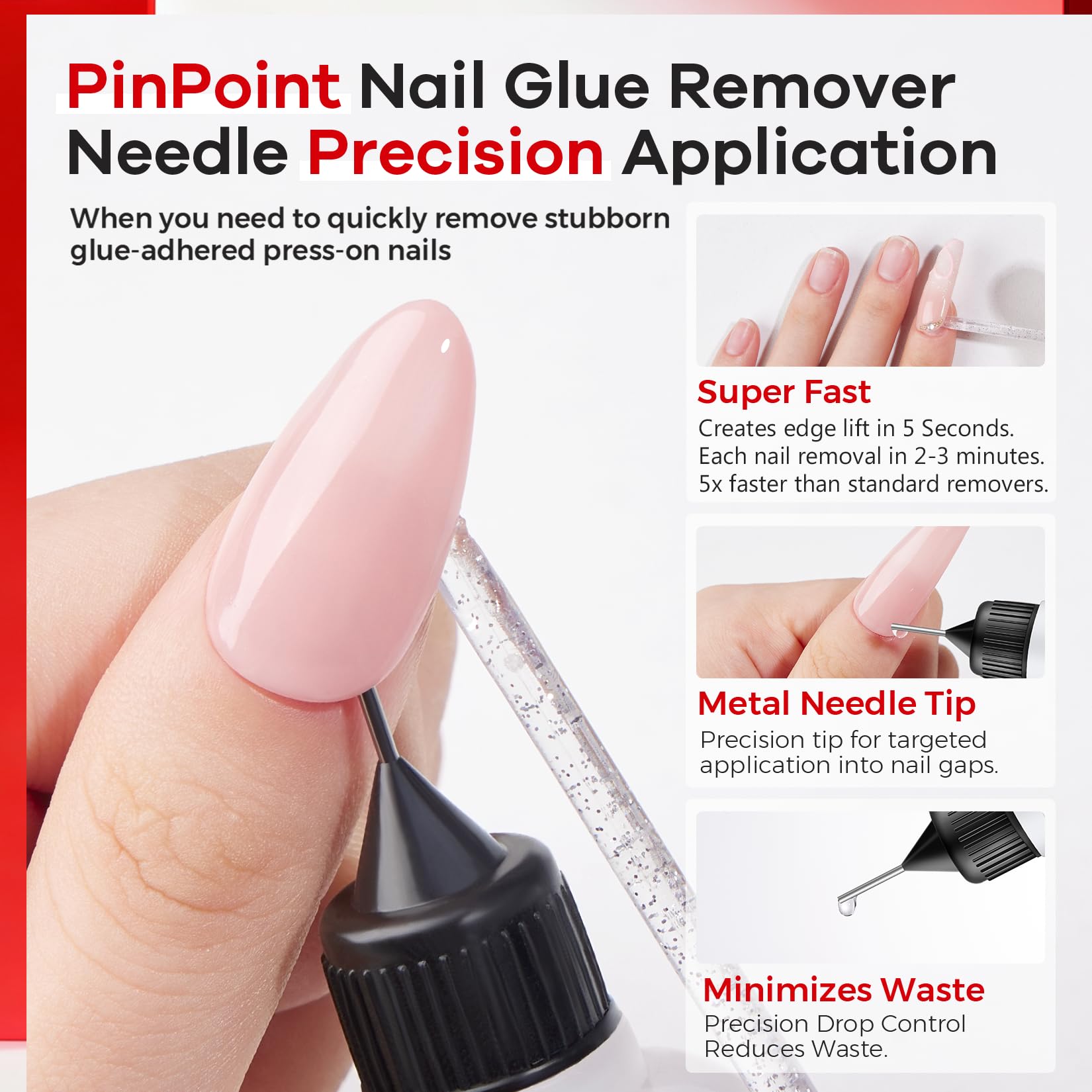 Glamonade glue remover needle tip applicator detail