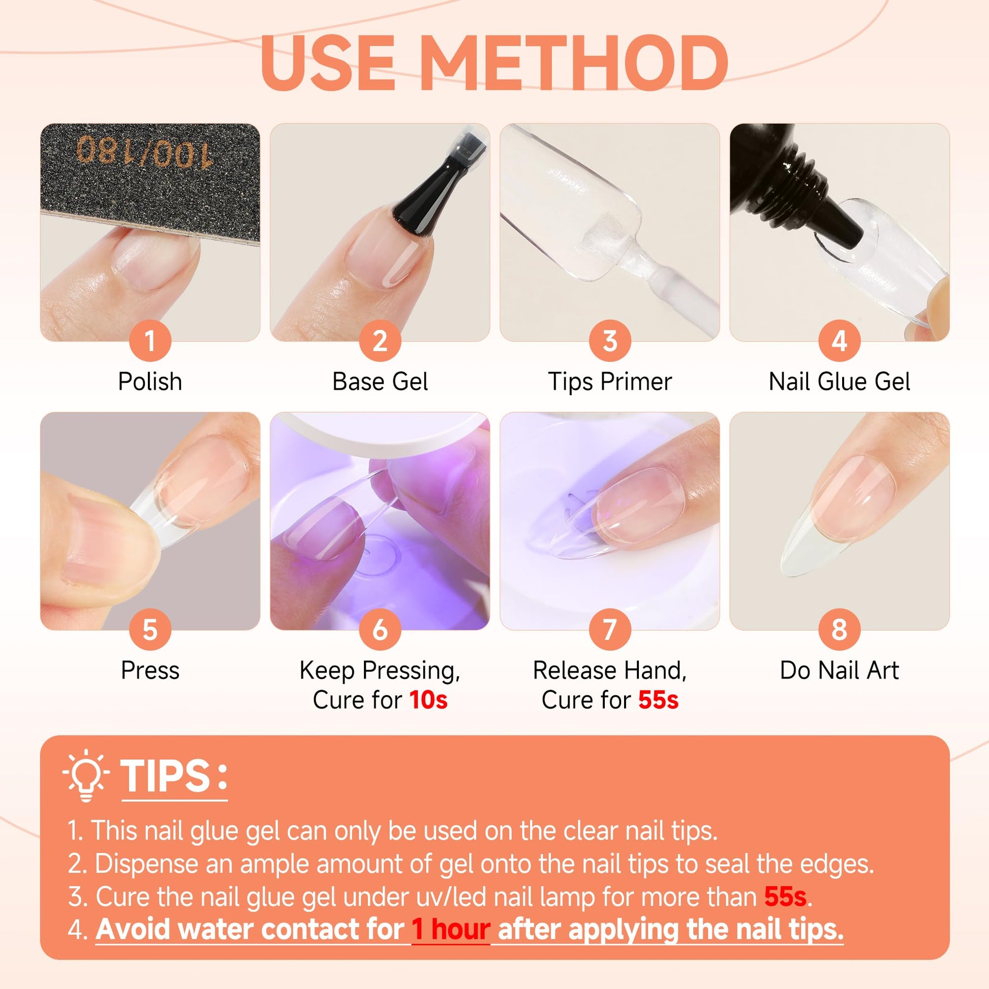 Una Gella twin pack nail glue set for DIY salon