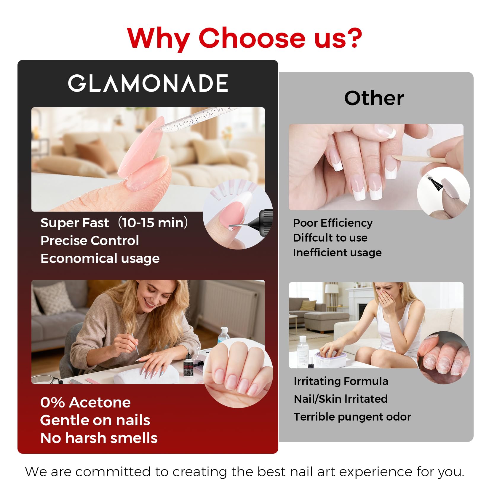 Glamonade nail adhesive debonder in packaging
