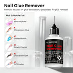 Glamonade press on nail adhesive remover shown from a side angle