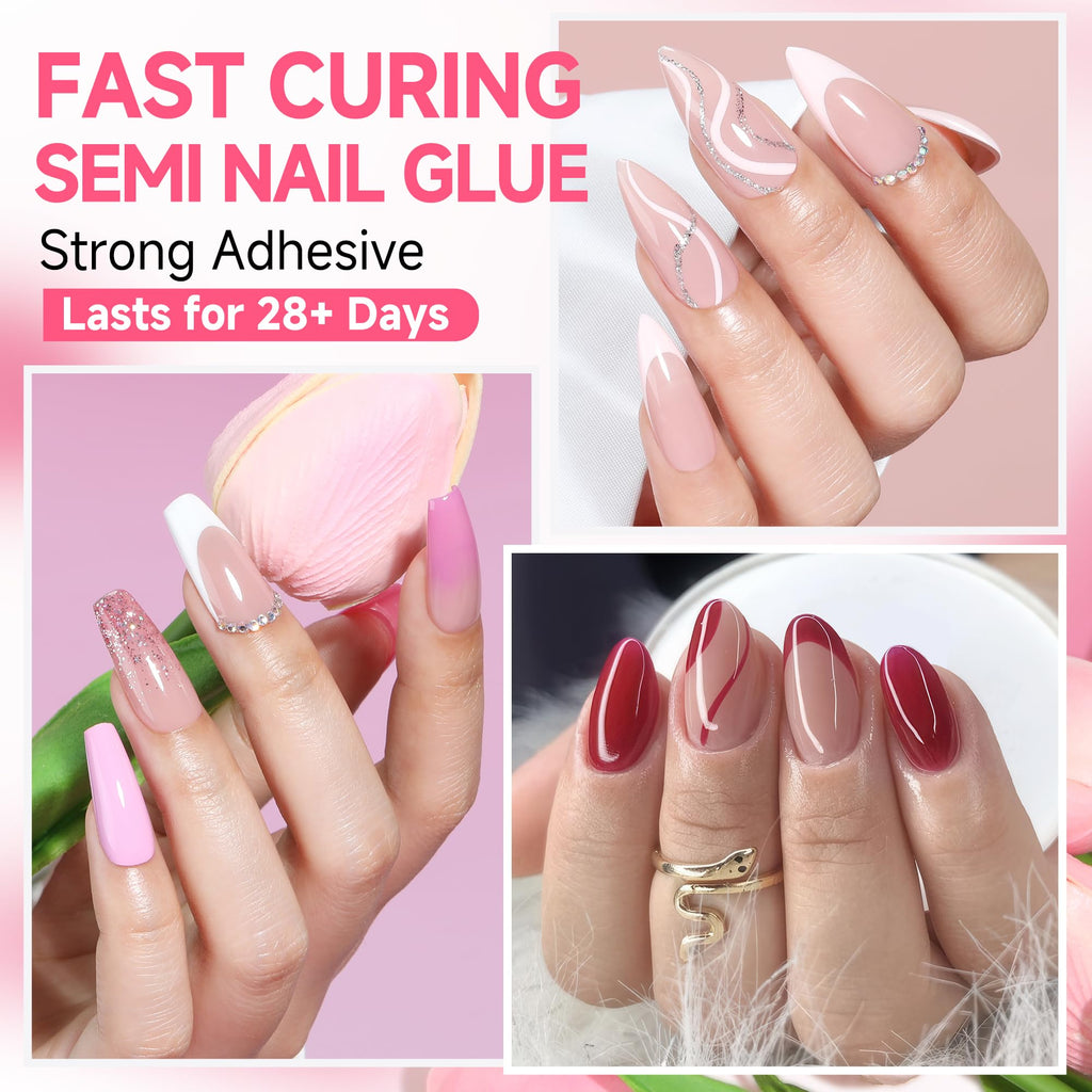 Una Gella nail glue gel texture and consistency