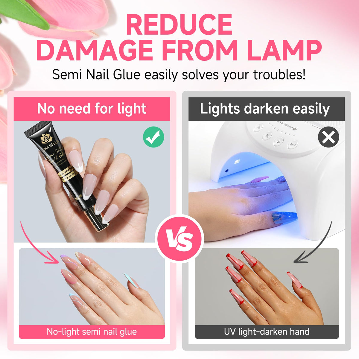Una Gella long lasting nail glue kit packaging details