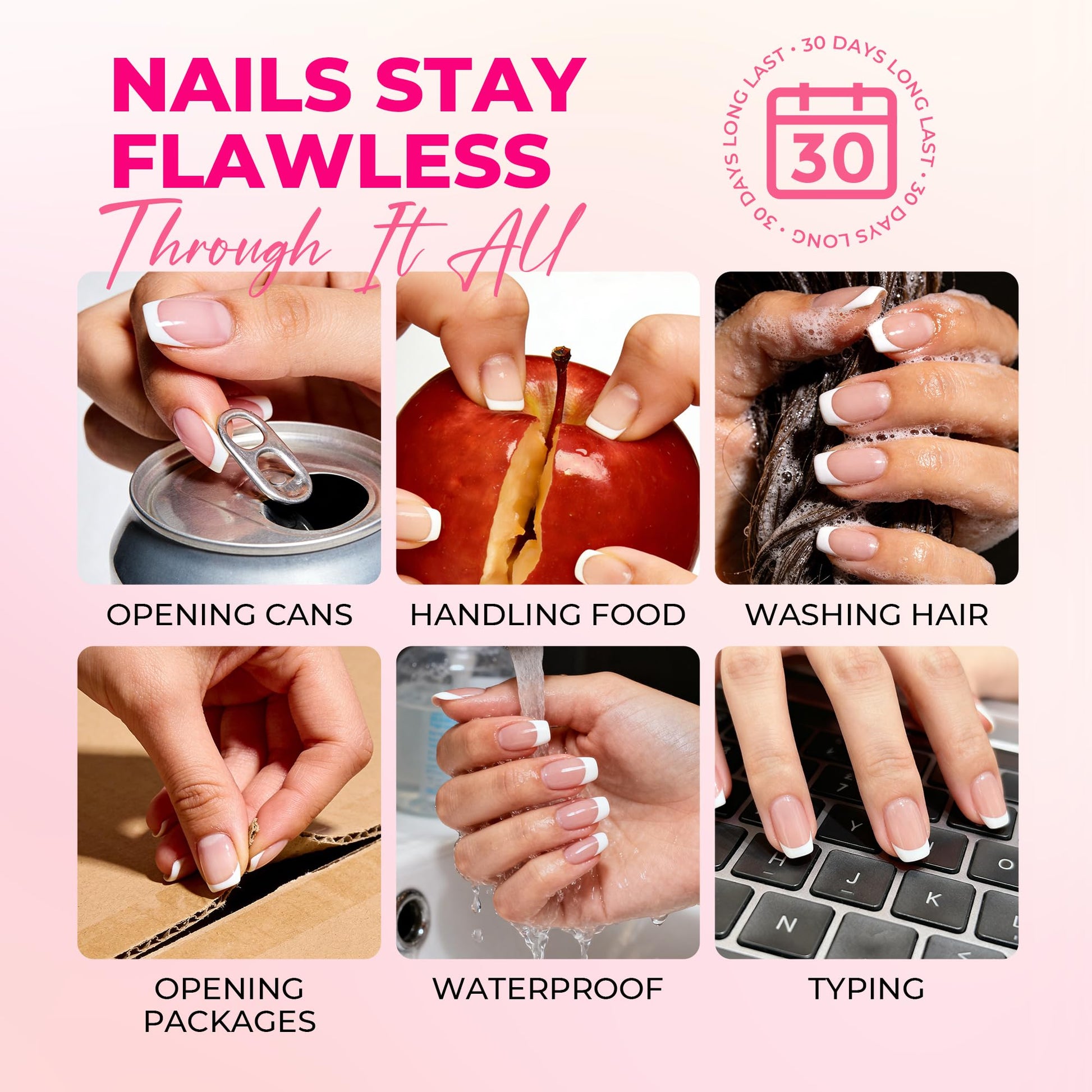 Luckyfairy 4 in 1 nail glue for acrylic tips and press ons