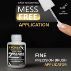 Application demonstration of press on nails using Exsivia glue