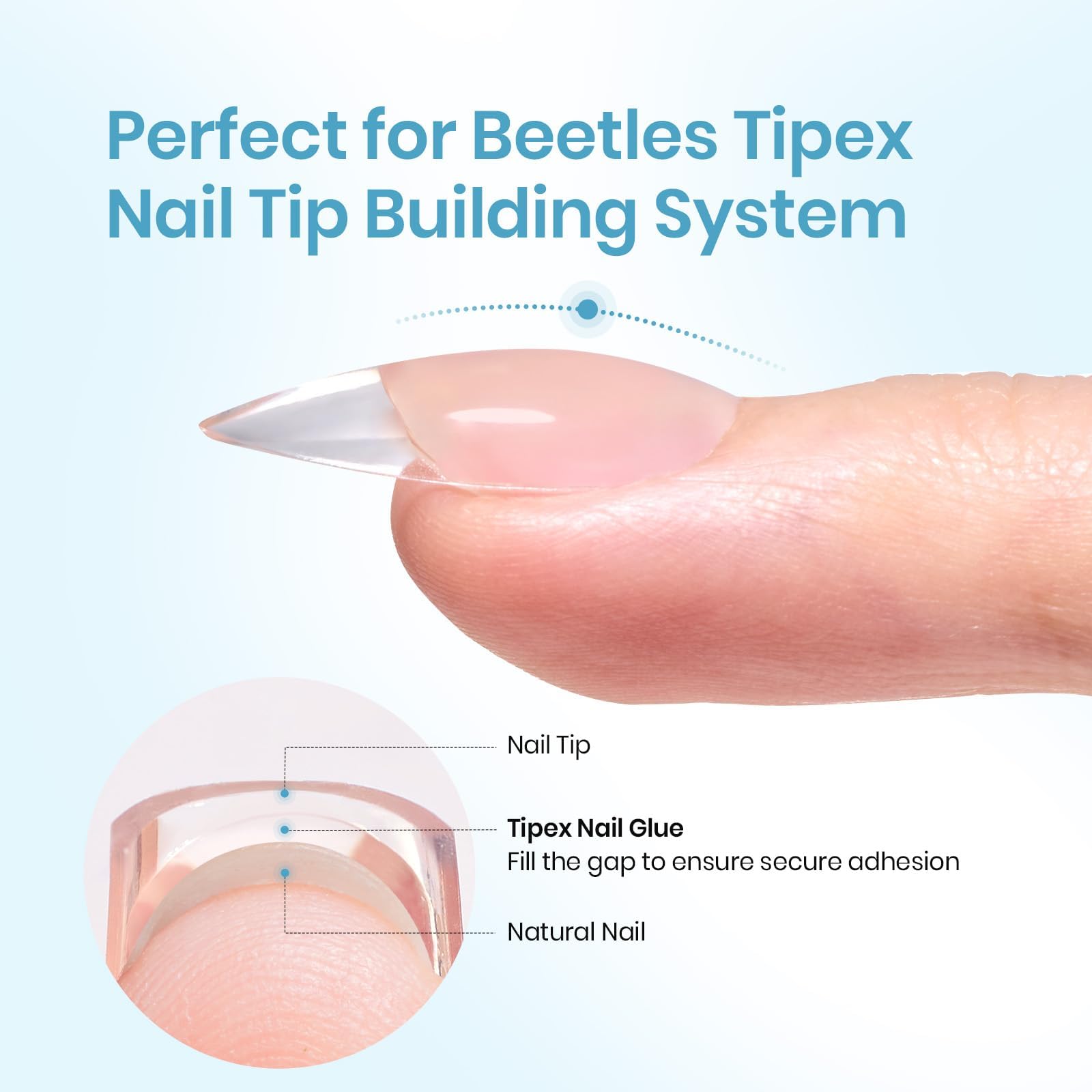 Beetles solid nail glue gel texture and consistency demonstration