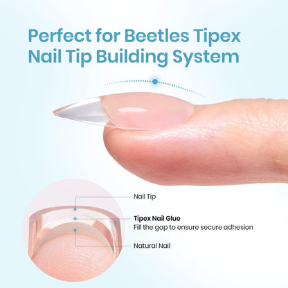 Beetles solid nail glue gel texture and consistency demonstration