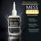 Removal process display showing acetone free debonder serum action