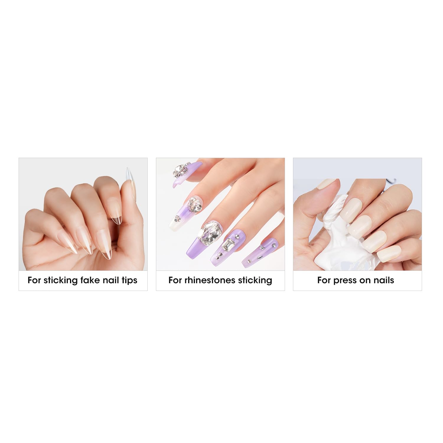 Curvlife soft gel glue under UV lamp for curing