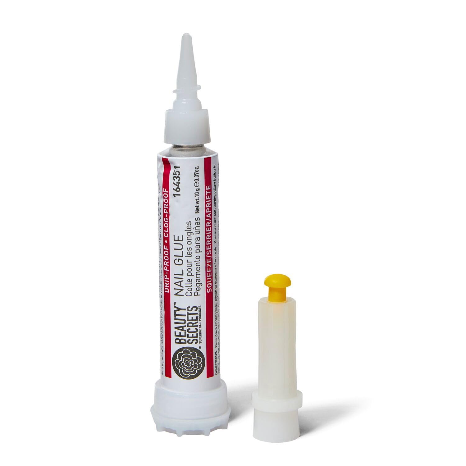 Three bottles of Beauty Secrets professional nail adhesive