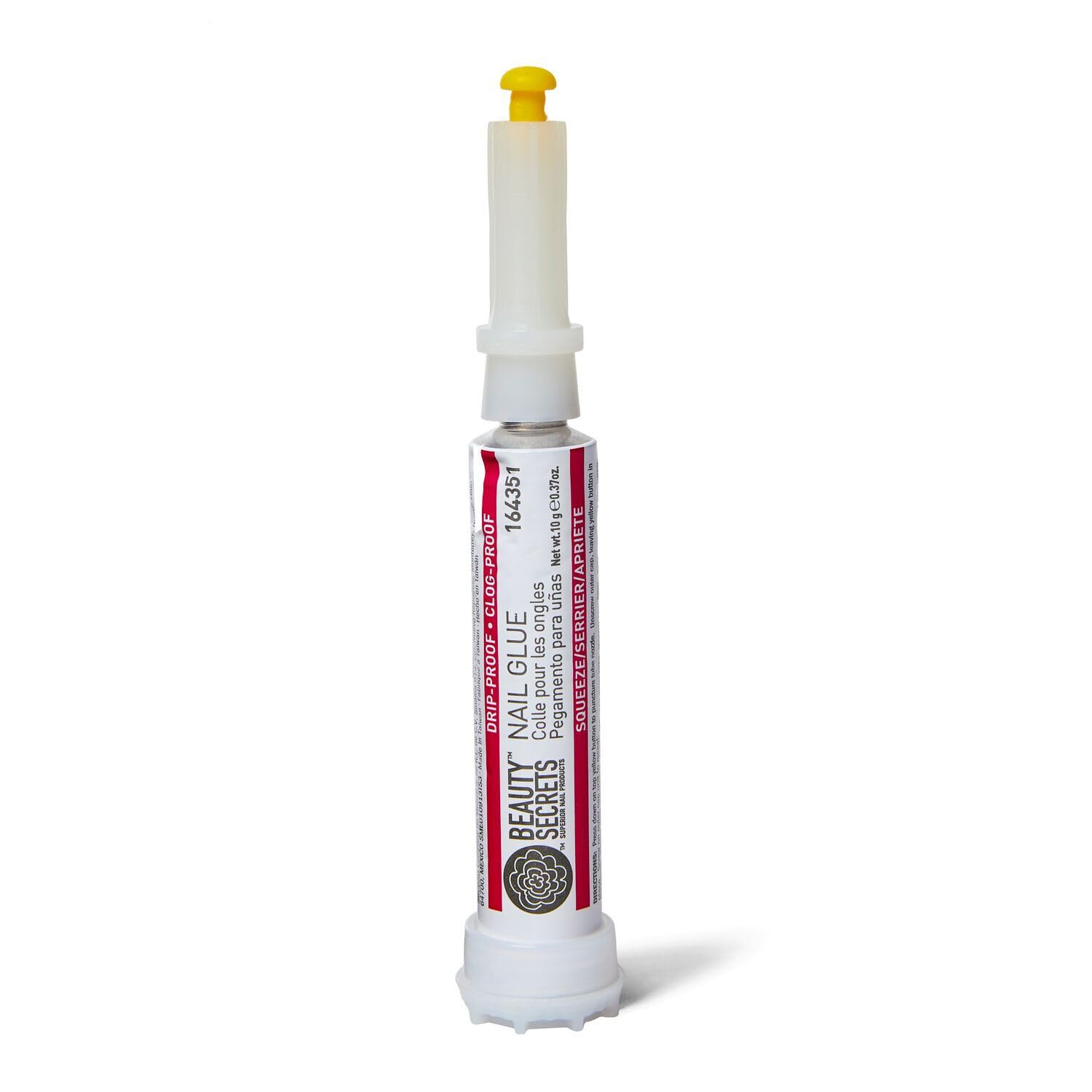 Clear gel consistency of Beauty Secrets nail glue
