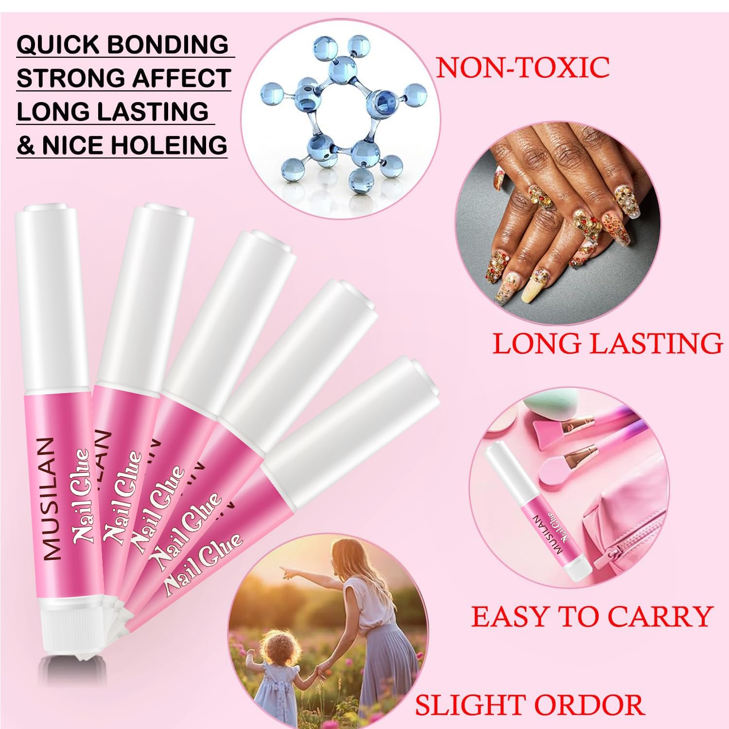 Musilan professional nail glue for press on nails