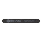 Black coarse one hundred grit nail file included in the set