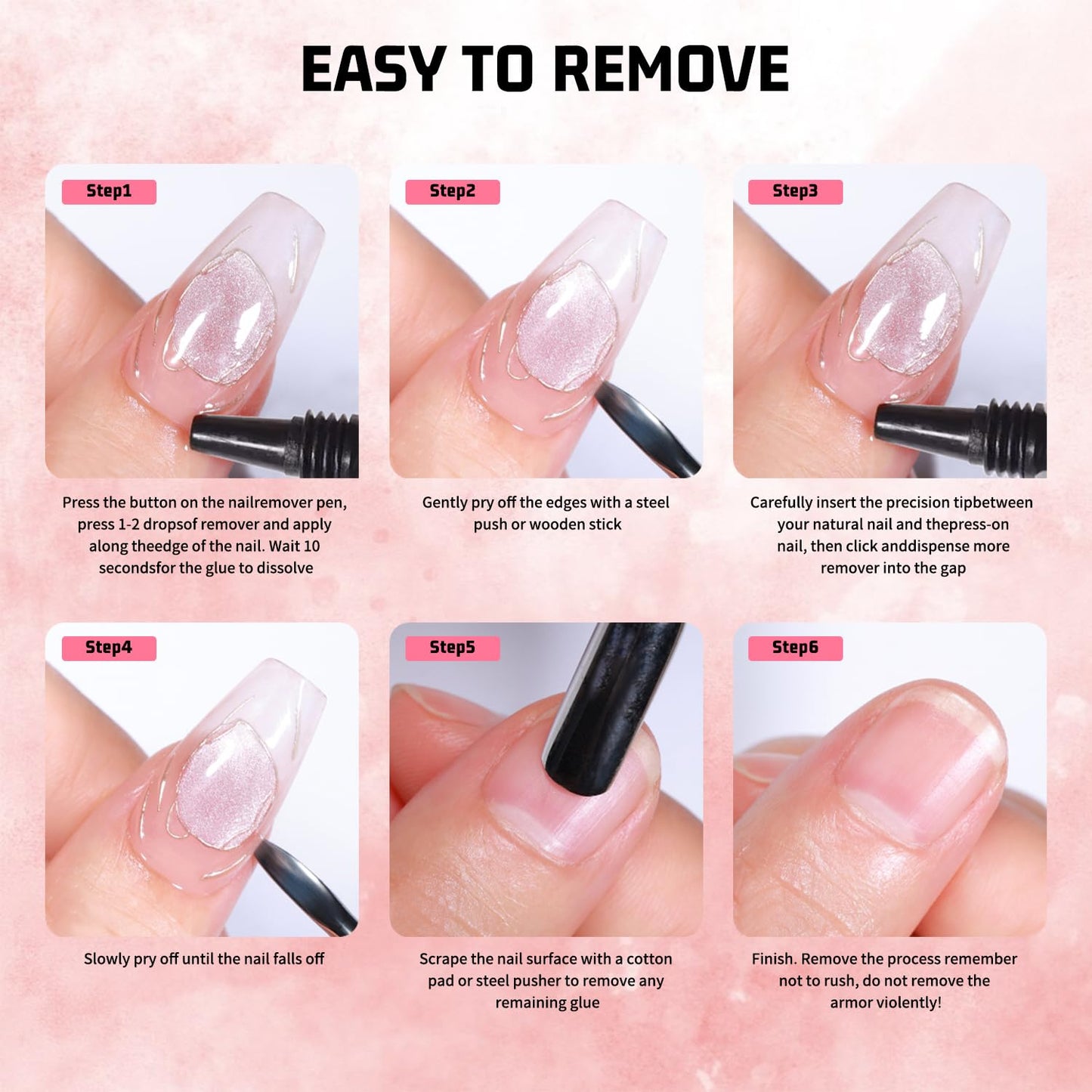 Magic Armor nail adhesive set for acrylic nail extensions