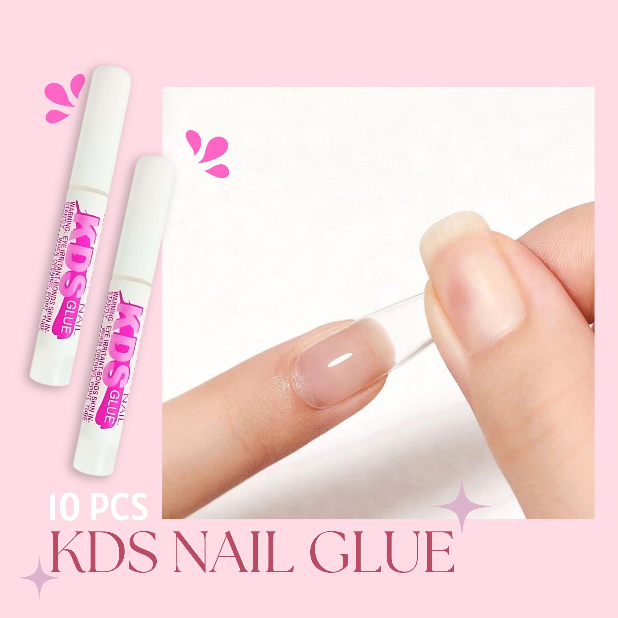 Close up of Bnp Naiil Kds two gram nail glue vials