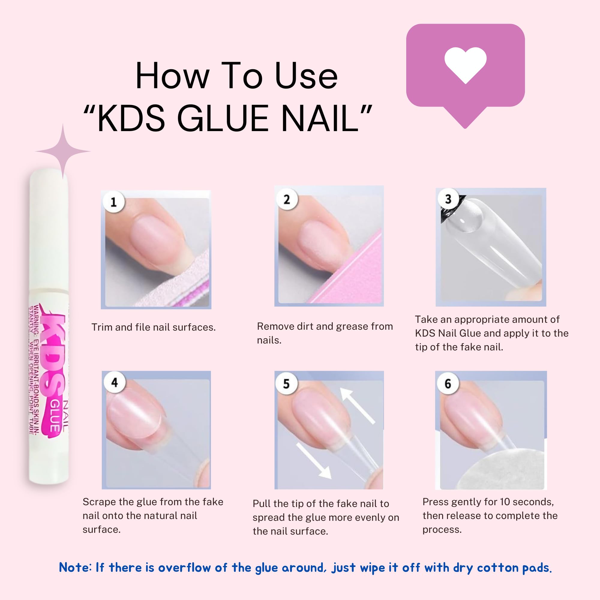 Bnp Naiil Kds nail adhesive set for artificial nails