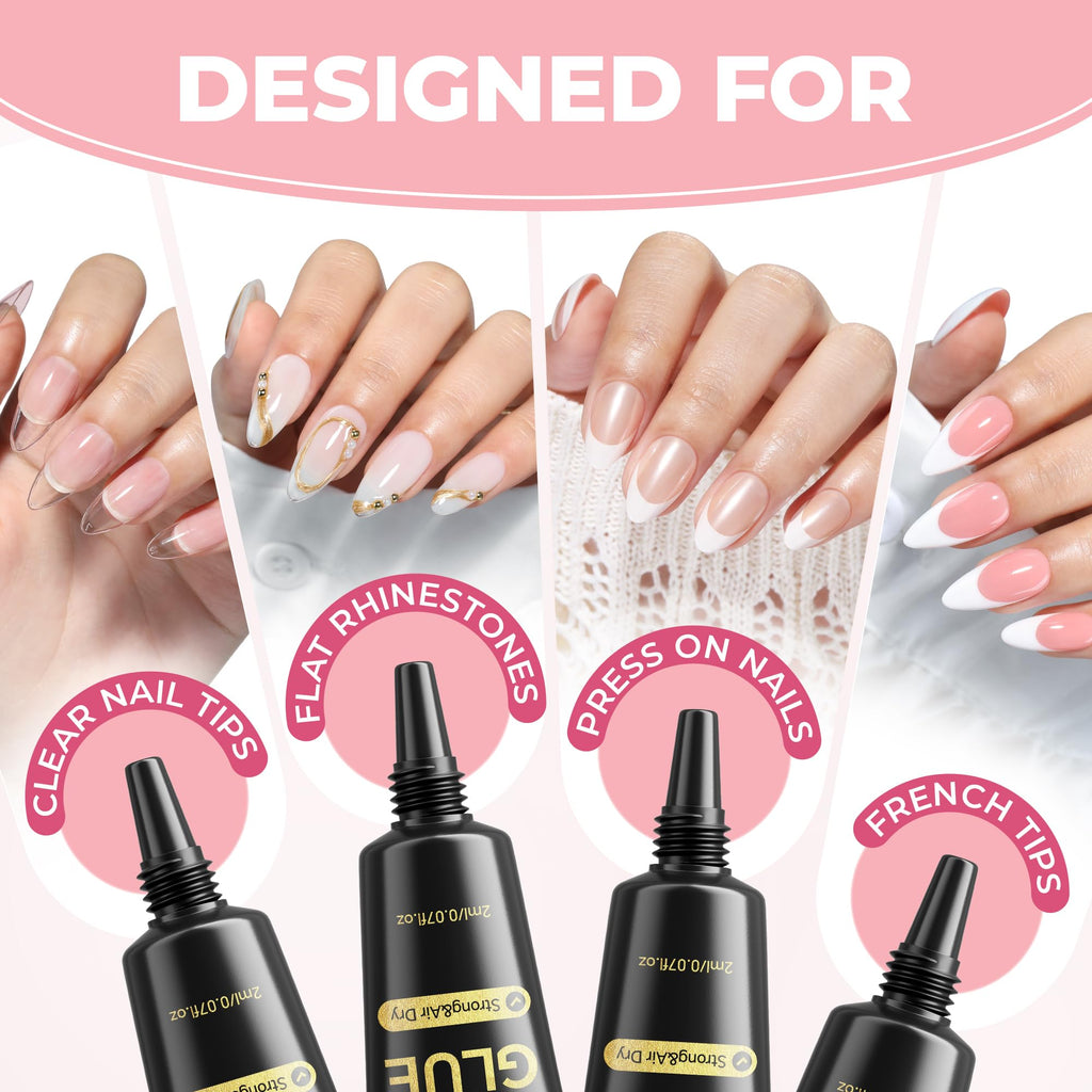 Una Gella long lasting nail adhesive travel size pack