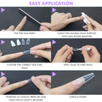 Demonstration of acrylic nail bonding with BTArtbox adhesive