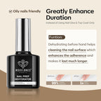 Modelones no-wipe glossy top coat bottle for gel manicures.