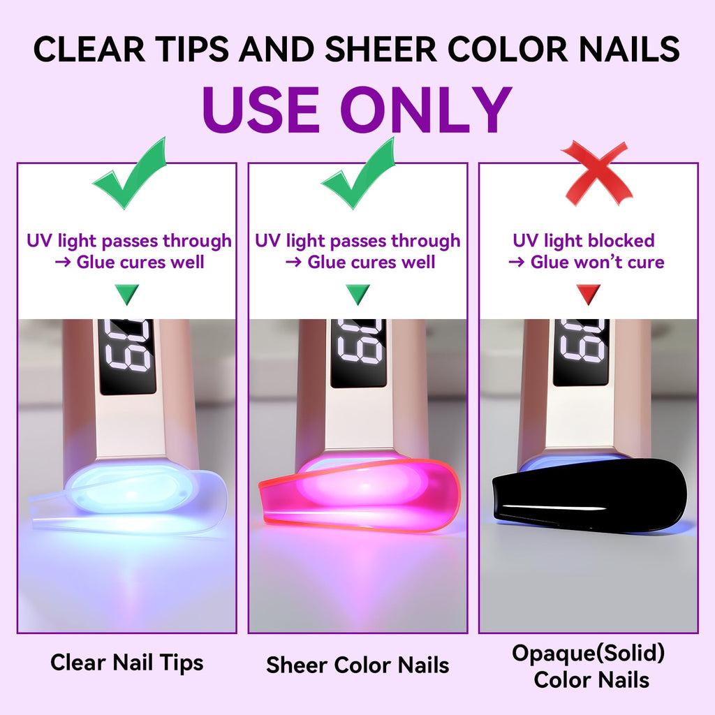 Professional manicure results using Makartt solid nail glue gel