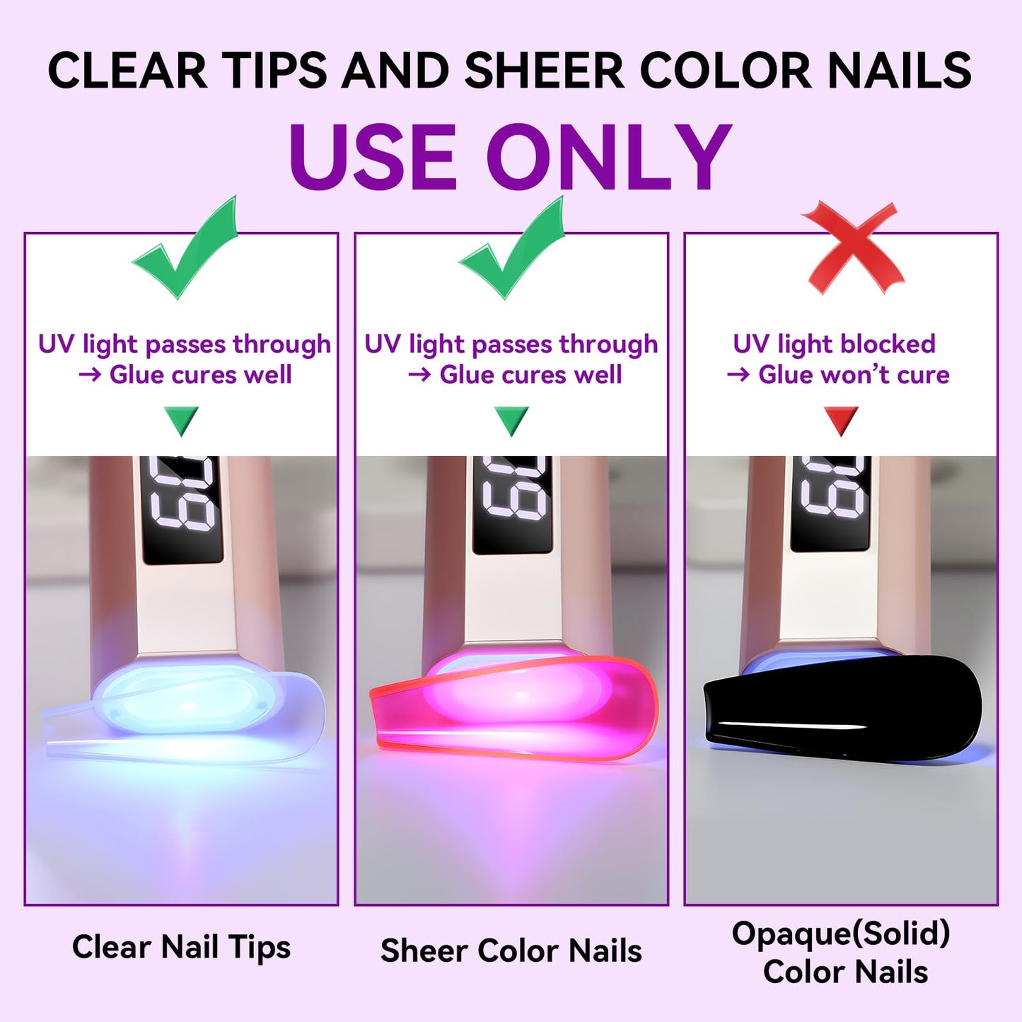 Professional manicure results using Makartt solid nail glue gel