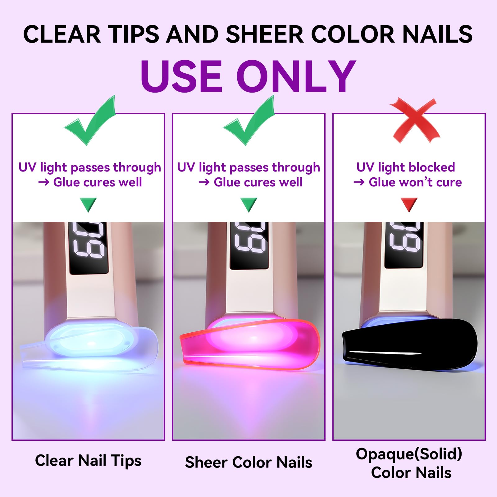 Professional manicure results using Makartt solid nail glue gel