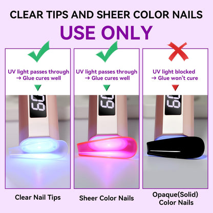 Professional manicure results using Makartt solid nail glue gel